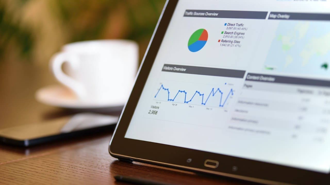 Dashboard software on tablet